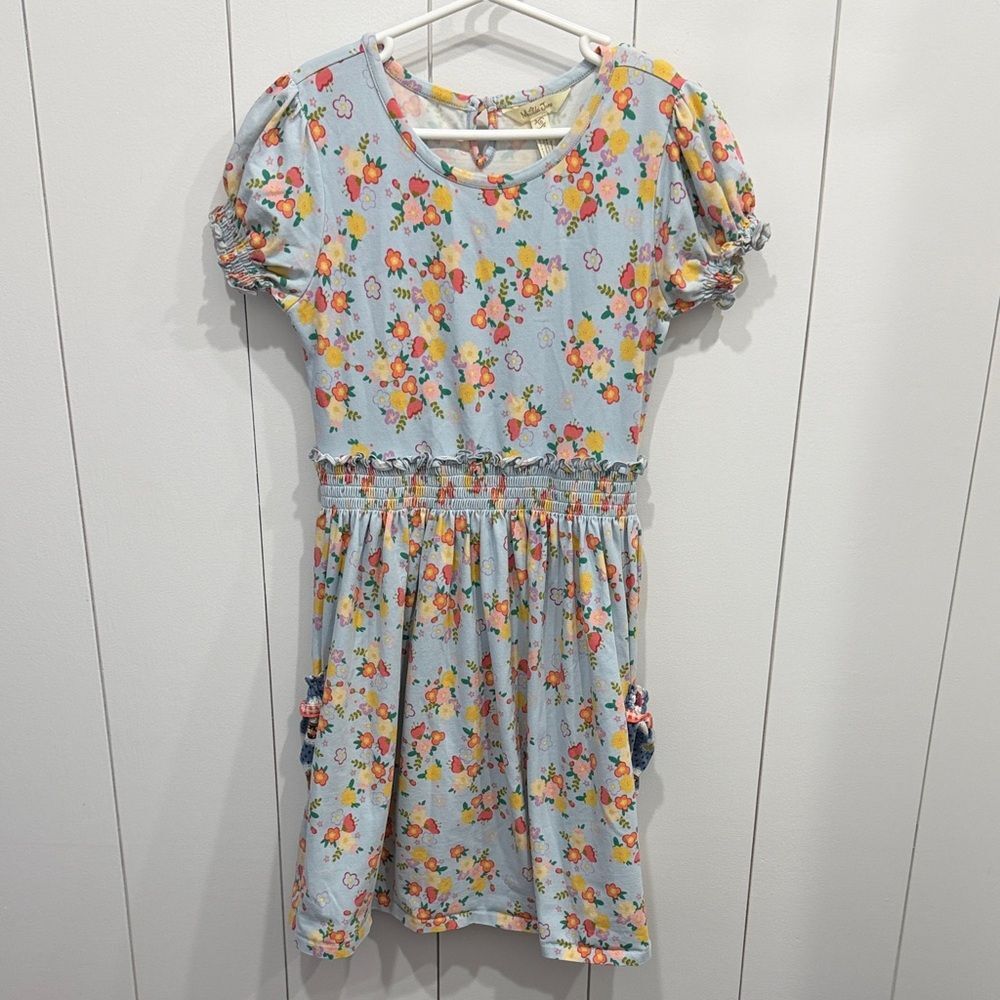 Matilda Jane Chalkboard Doodles Girls Floral Dress with Pockets, Size 10